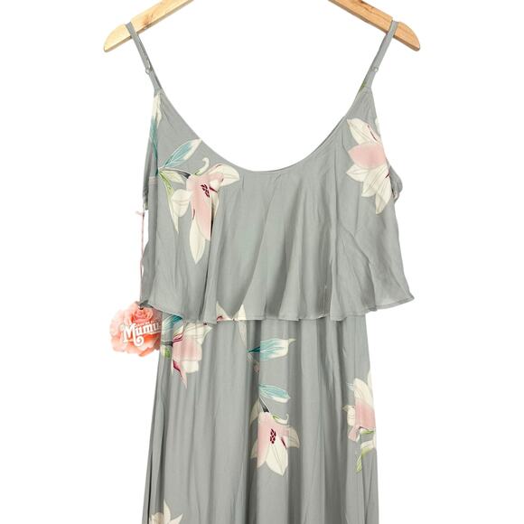 NWT Show Me Your Mumu Caitlin Ruffle Maxi Gown Lily Showers Bridesmaid Dress Med - Picture 12 of 16